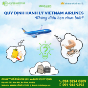 VIETNAM AIRLINES CẬP NHẬT QUY ĐỊNH VỀ HÀNH LÝ MỚI NHẤT!