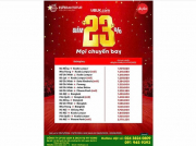 MỪNG 23 NĂM BAY GIỮA TRỜI RỰC RỠ, AIR ASIA GIẢM 23% GIÁ VÉ CHO MỌI CHUYẾN BAY!