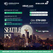 EVA AIR TĂNG TẦN SUẤT TUYẾN BAY HÀ NỘI - SEATTLE, MỞ RỘNG KẾT NỐI BẮC MỸ VÀ CHÂU Á TỪ NGÀY 26/11/2024