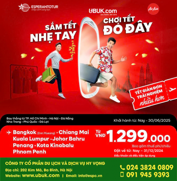 ​​​​​​​SĂN VÉ SIÊU RẺ CÙNG AIRASIA