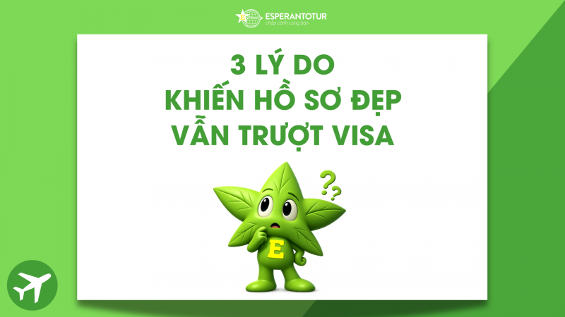 VÌ SAO HỒ SƠ ĐẸP VẪN TRƯỢT VISA? 3 NGUYÊN NHÂN PHỔ BIẾN NHIỀU NGƯỜI BỎ QUA