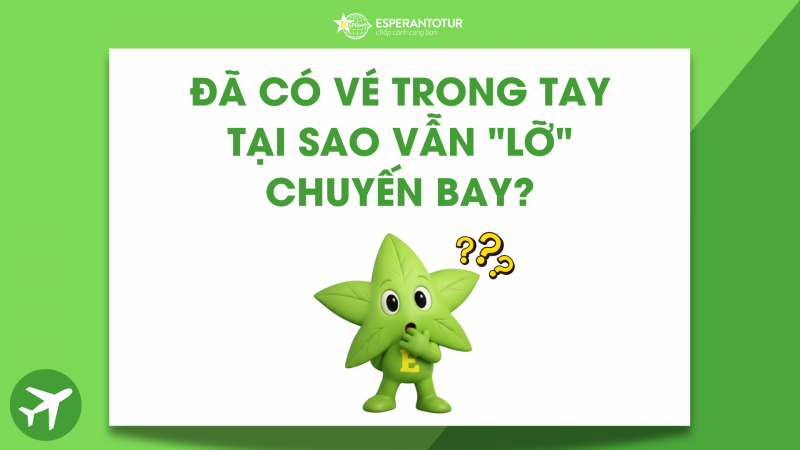 ĐÃ CÓ VÉ TRONG TAY, TẠI SAO VẪN CÓ THỂ “LỠ” CHUYẾN BAY? 5 LÝ DO HÀNH KHÁCH CẦN BIẾT