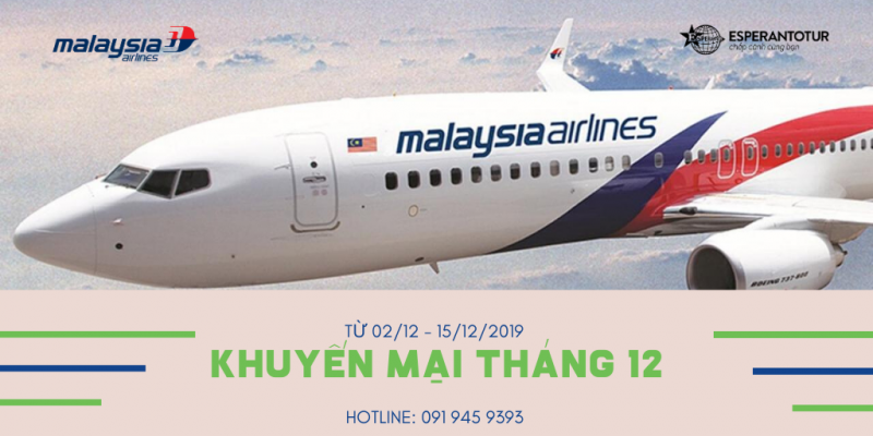 KHUYẾN MẠI THÁNG 12 TỪ MALAYSIA AIRLINES 