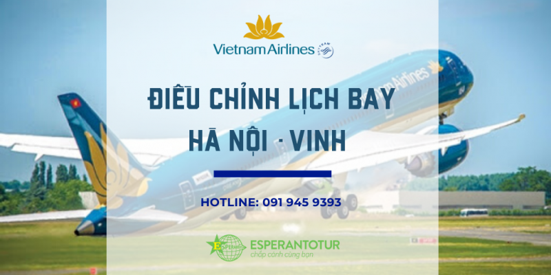 VIETNAM AIRLINES THÔNG BÁO THAY ĐỔI LỊCH BAY HÀ NỘI - VINH TRONG THÁNG 4/2020 