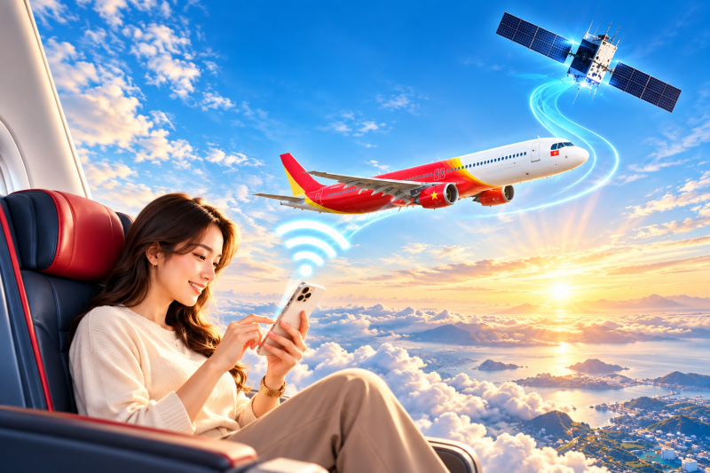VIETJET HỢP TÁC STARLINK CỦA ELON MUSK, TRIỂN KHAI WI-FI MIỄN PHÍ TRÊN 120 MÁY BAY