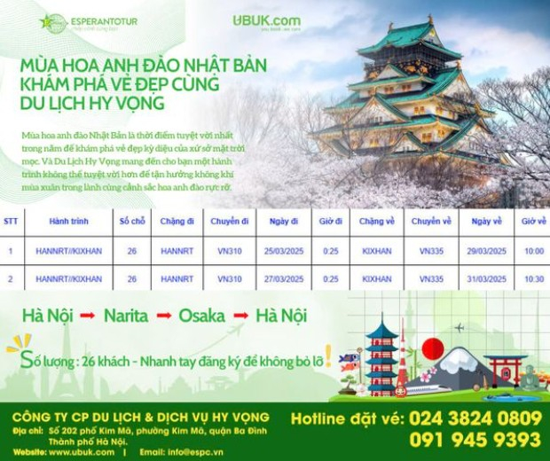 KHÁM PHÁ VẺ ĐẸP HUYỀN ẢO CỦA ĐẤT NƯỚC NHẬT BẢN CÙNG ESPERANTOTUR