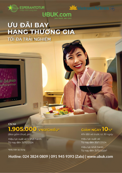 VIETNAM AIRLINES: BAY THƯƠNG GIA GIÁ SIÊU RẺ