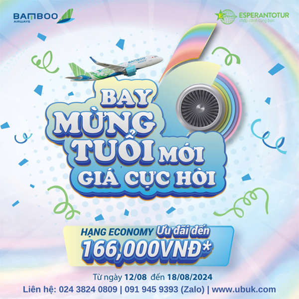 MỪNG BAMBOO AIRWAYS SINH NHẬT