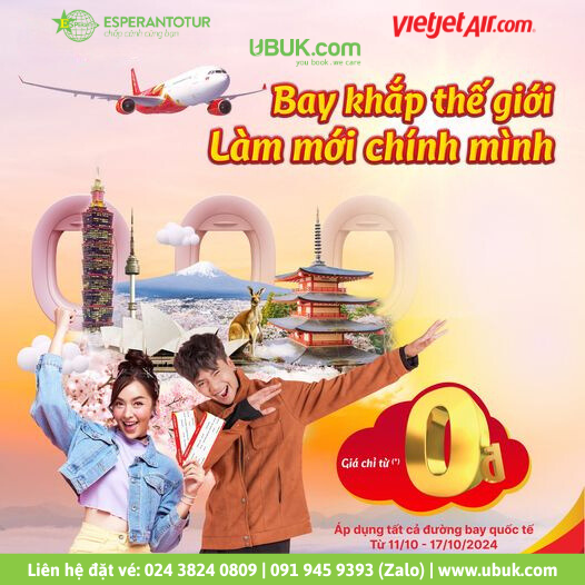 VIETJET KHUYẾN MẠI CHÀO ĐÓN MÙA LỄ HỘI CUỐI NĂM