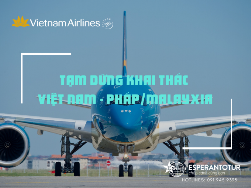 Tạm dừng khai thác các đường bay giữa Việt Nam và Pháp, Malaysia