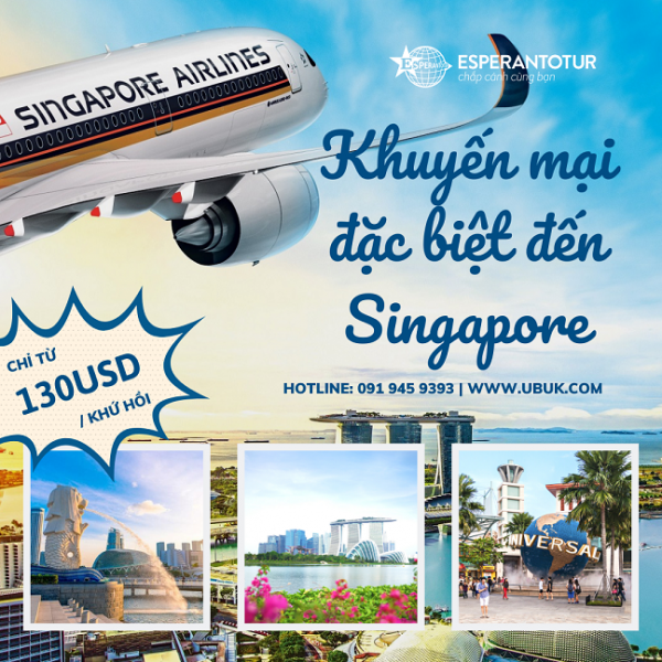 SINGAPORE AIRLINES KHUYẾN MẠI ĐẶC BIỆT TỚI SINGAPORE