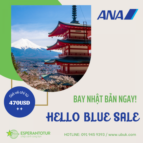 ANA - HELLO BLUE SALE - BAY NHẬT BẢN NGAY!