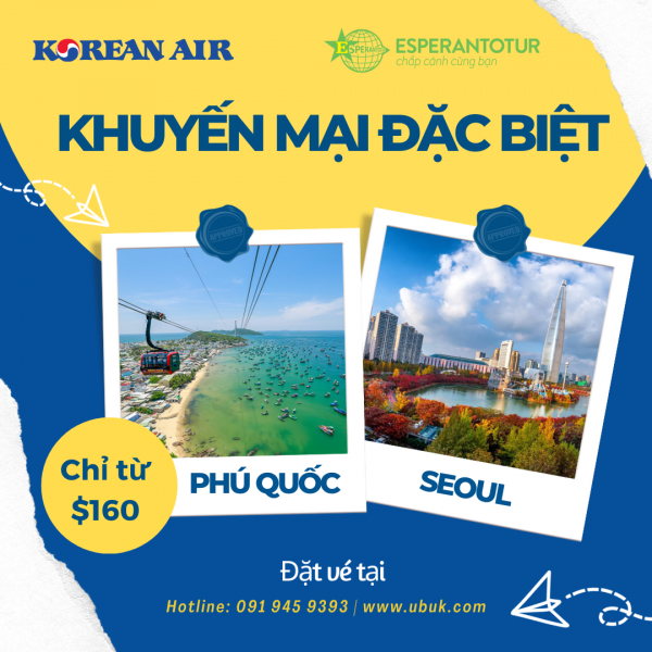 BAY SEOUL CHỈ TỪ $160 CÙNG KOREAN AIR