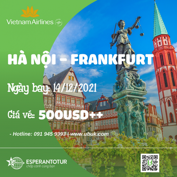 CHỈ TỪ 500USD++ CÙNG VIETNAM AIRLINES BAY NGAY FRANKFURT