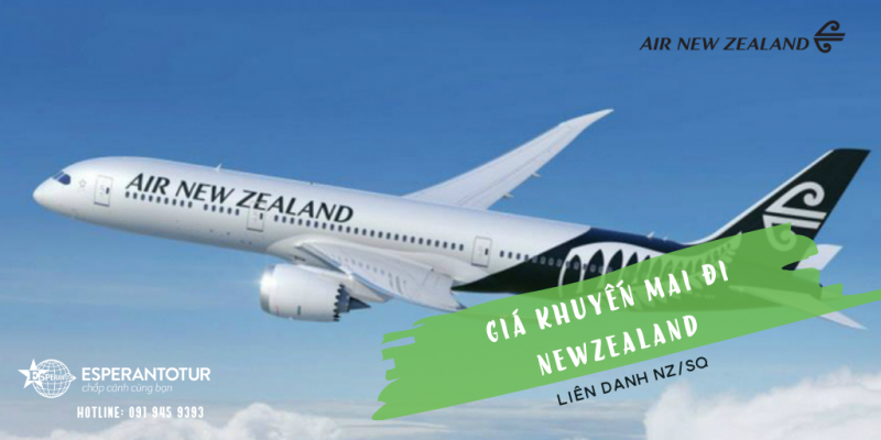 AIR NEWZEALAND MỞ BÁN KHUYẾN MẠI ĐẾN NEW ZEALAND