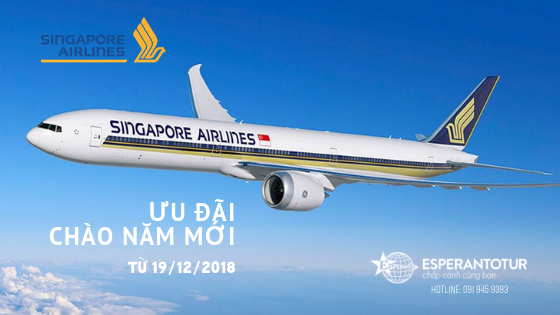 ƯU ĐÃI CHÀO NĂM MỚI 2019 TỪ SINGAPORE AIRLINES