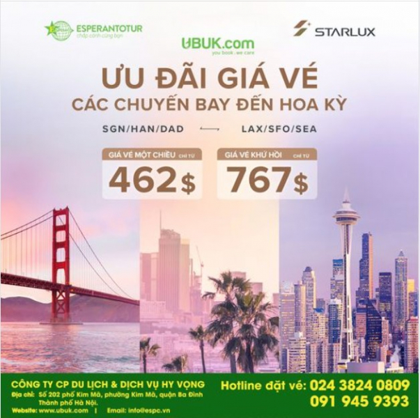 ƯU ĐÃI VÉ BAY HẤP DẪN TỪ STARLUX AIRLINES