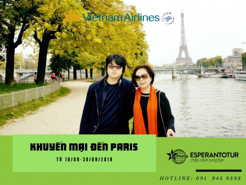CƠ HỘI NGẮM THU PARIS CÙNG VỚI VIETNAM AIRLINES