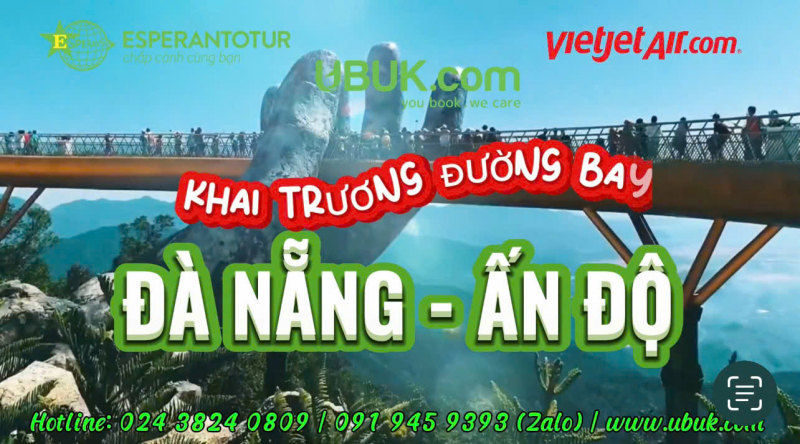 BAY THẲNG ẤN ĐỘ VỚI GIÁ VÉ 0 ĐỒNG TỪ VIETJET