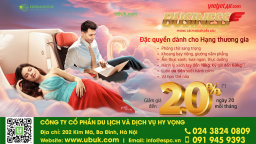 ƯU ĐÃI GIẢM 20% CHO HẠNG VÉ SKYBOSS & BUSINESS
